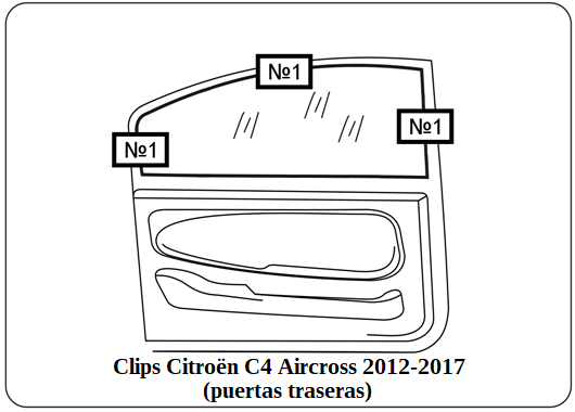 parasol a medida Citroën C4 Aircross 2012-2017 (puertas traseras)