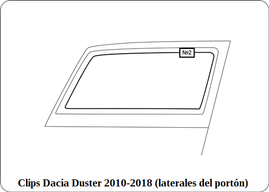 parasol a medida Dacia Duster 2010-2018 (laterales traseras)as)