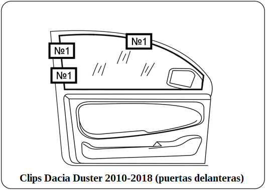 parasol a medida Dacia Duster 2010-2018 (puertas delanterast)ras)
